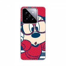 Эксклюзивный чехол для Xiaomi 14 (AlphaPrint - Мультяшные) Маус в очках - купить на Floy.com.ua