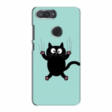 Эксклюзивный чехол для Xiaomi Mi8 Lite (AlphaPrint - Мультяшные) Падающий кот - купить на Floy.com.ua