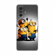 Эксклюзивный чехол для Xiaomi POCO F4 GT (AlphaPrint - Мультяшные) Селфи Миньонов - купить на Floy.com.ua
