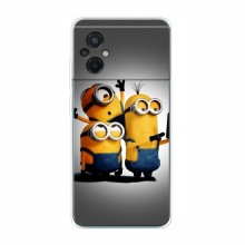 Эксклюзивный чехол для Xiaomi POCO M5 (AlphaPrint - Мультяшные) Селфи Миньонов - купить на Floy.com.ua