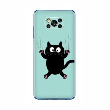 Эксклюзивный чехол для Xiaomi POCO X3 (AlphaPrint - Мультяшные) Падающий кот - купить на Floy.com.ua