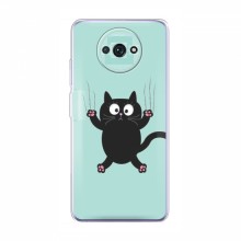 Эксклюзивный чехол для Xiaomi Redmi A3 (AlphaPrint - Мультяшные) Падающий кот - купить на Floy.com.ua