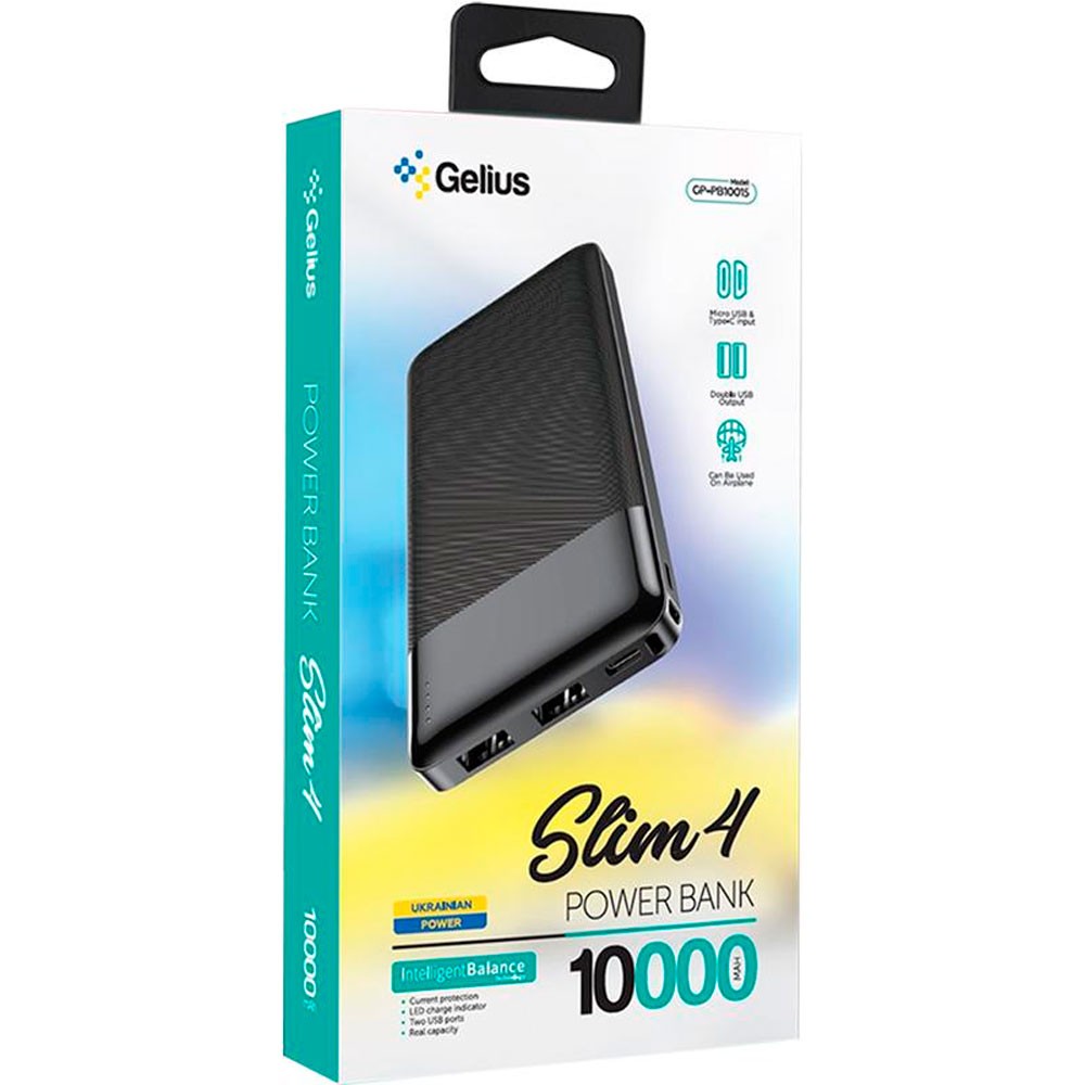 Портативное зарядное устройство Gelius Pro Slim 4 GP-PB10015