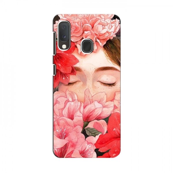Чехлы (ART) Цветы на Samsung Galaxy A20e (VPrint)