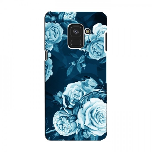 Чехлы (ART) Цветы на Samsung A8, A8 2018, A530F (VPrint)