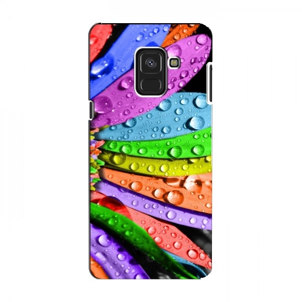 Чехлы (ART) Цветы на Samsung A8, A8 2018, A530F (VPrint)