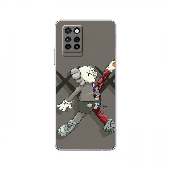 Чехлы для Infinix Note 10 Pro - Bearbrick Louis Vuitton (PREMIUMPrint)