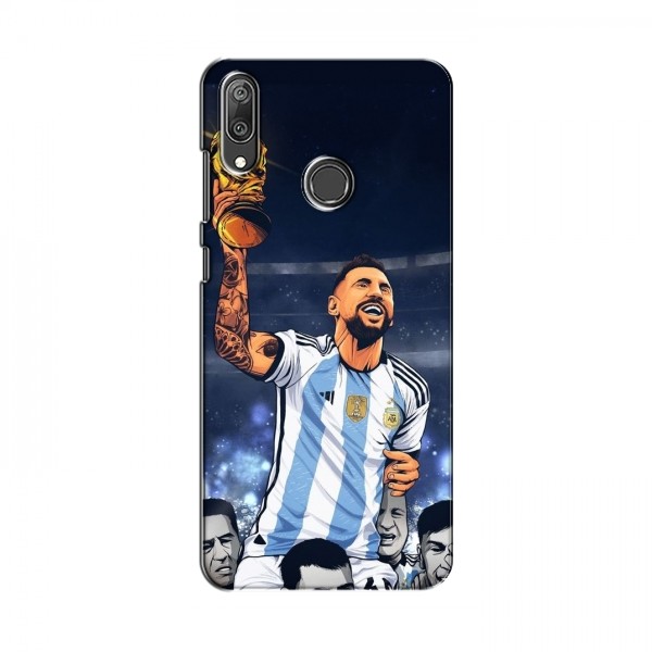 Чехлы для Huawei Y7 2019 (Leo Messi чемпион) AlphaPrint