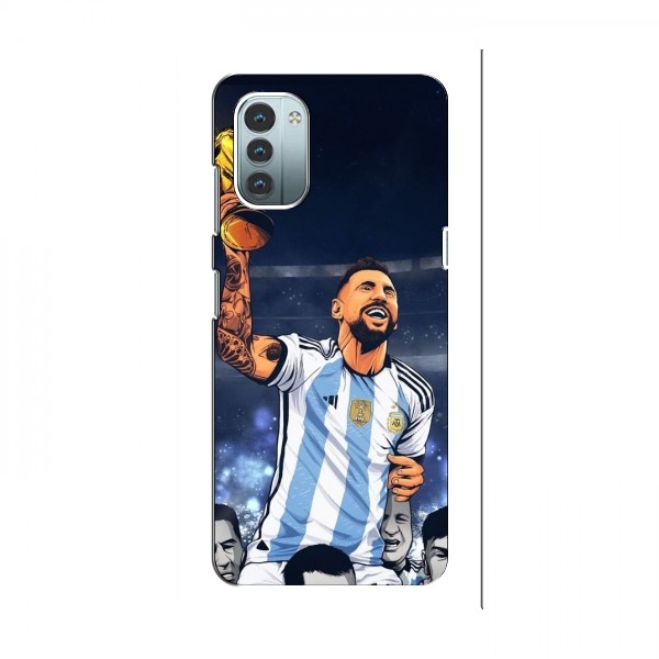 Чехлы для Нокиа G11 (Leo Messi чемпион) AlphaPrint