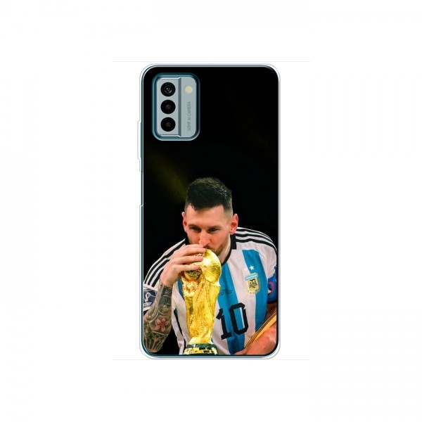 Чехлы для Нокиа Джи 22 (Leo Messi чемпион) AlphaPrint