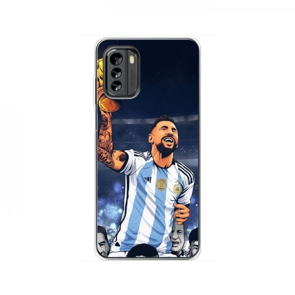 Чехлы для Нокиа G60 (Leo Messi чемпион) AlphaPrint