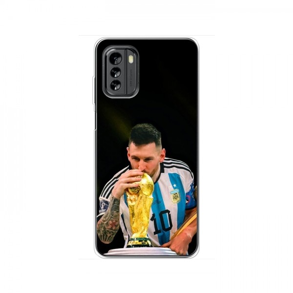 Чехлы для Нокиа G60 (Leo Messi чемпион) AlphaPrint