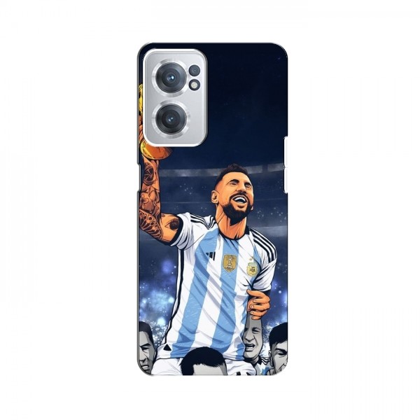 Чехлы для ВанПлас Норд СЕ 2 5G (Leo Messi чемпион) AlphaPrint