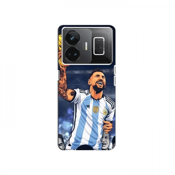 Чехлы для RealMe GT Neo 5 (Leo Messi чемпион) AlphaPrint