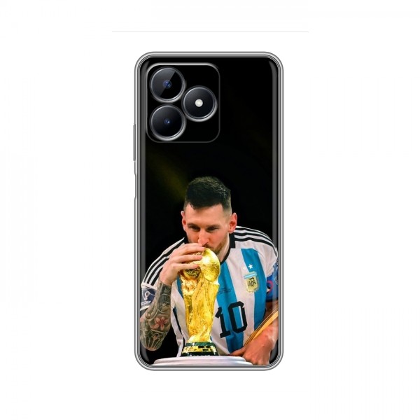 Чехлы для Реалми Ноут 50 (Leo Messi чемпион) AlphaPrint