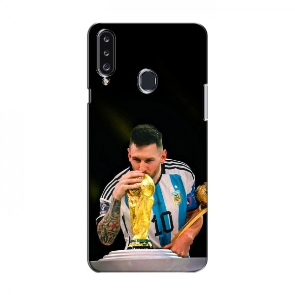 Чехлы для Самсунг А20с (Leo Messi чемпион) AlphaPrint