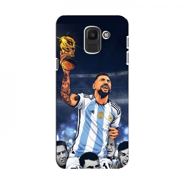 Чехлы для Samsung J6 2018 (Leo Messi чемпион) AlphaPrint