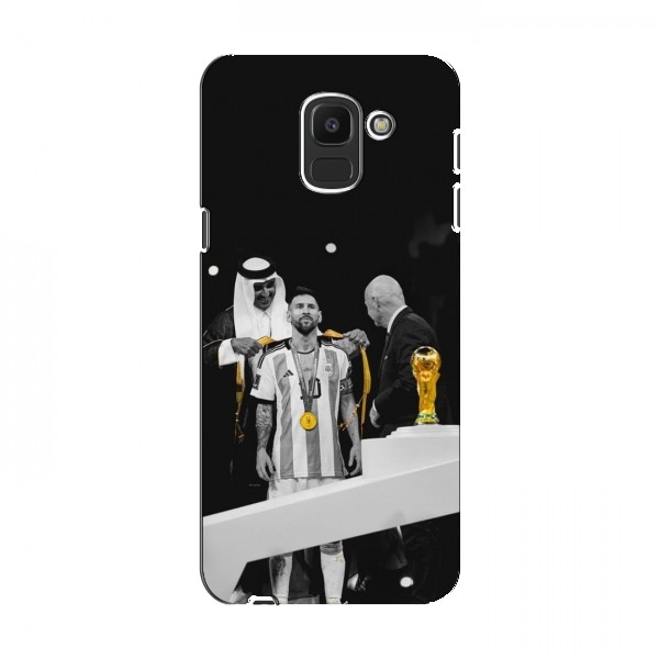 Чехлы для Samsung J6 2018 (Leo Messi чемпион) AlphaPrint