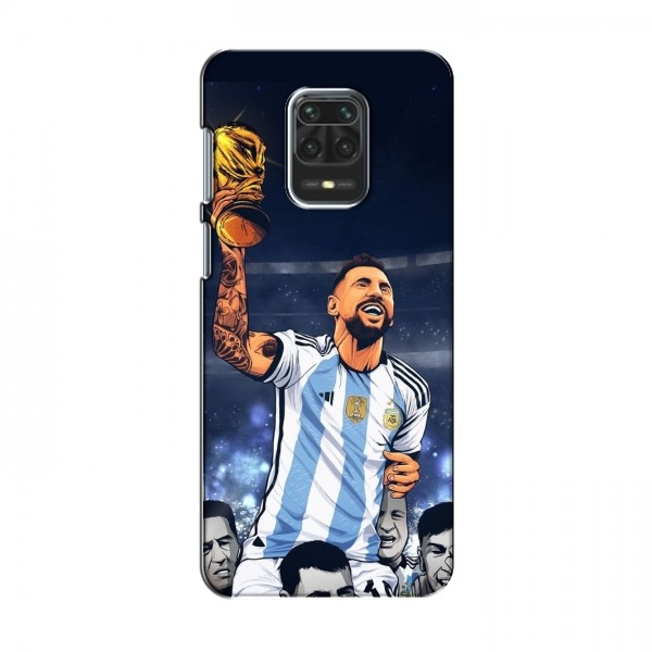 Чехлы для Сяоми Редми Ноут 9s (Leo Messi чемпион) AlphaPrint