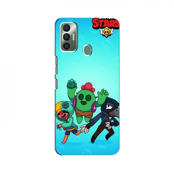 Чехлы Brawl Stars для TECNO Spark 7 Go (KF6m) (AlphaPrint)