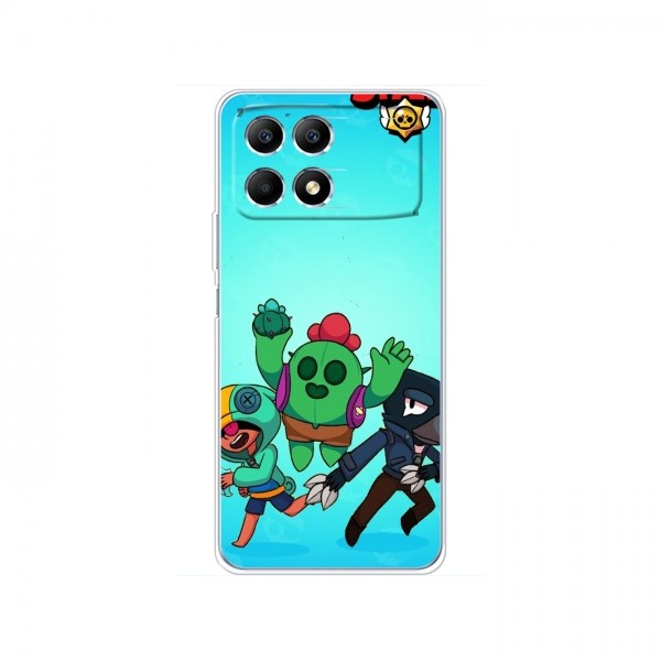 Чехлы Brawl Stars для Xiaomi POCO F6 Pro (AlphaPrint)