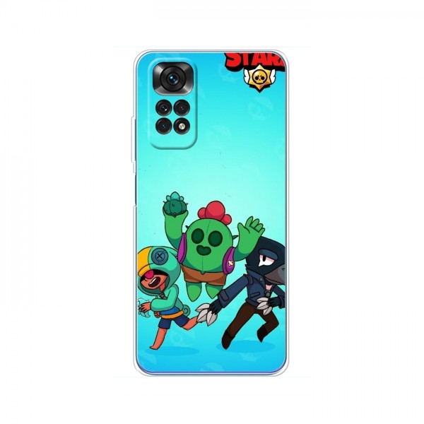 Чехлы Brawl Stars для Xiaomi Redmi Note 11 / 11S (Global Version) (AlphaPrint)