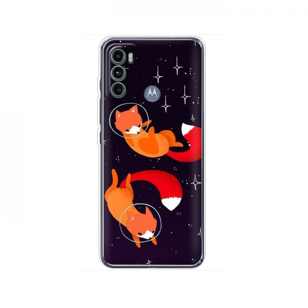 Чехлы с картинкой Лисички для Motorola MOTO G60 (VPrint)