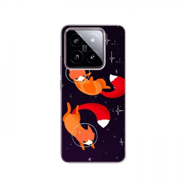 Чехлы с картинкой Лисички для Xiaomi 14 (VPrint)