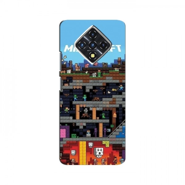 Чехол Майнкрафт для Инфиникс Зеро 8i (AlphaPrint) Minecraft