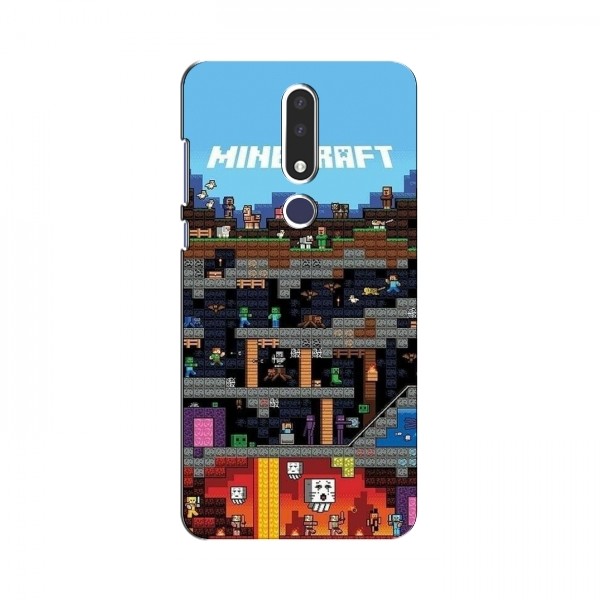 Чехол Майнкрафт для Nokia 3.1 Plus (AlphaPrint) Minecraft