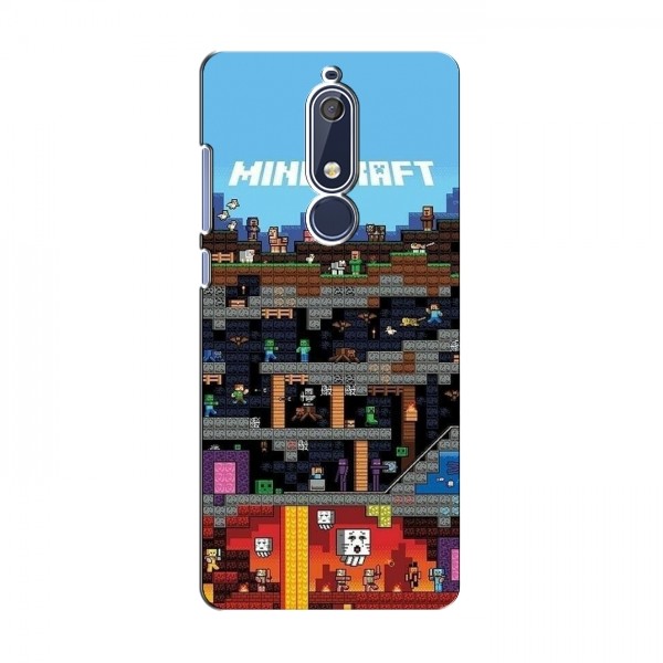 Чехол Майнкрафт для Нокиа 5 2018, 5.1 (AlphaPrint) Minecraft