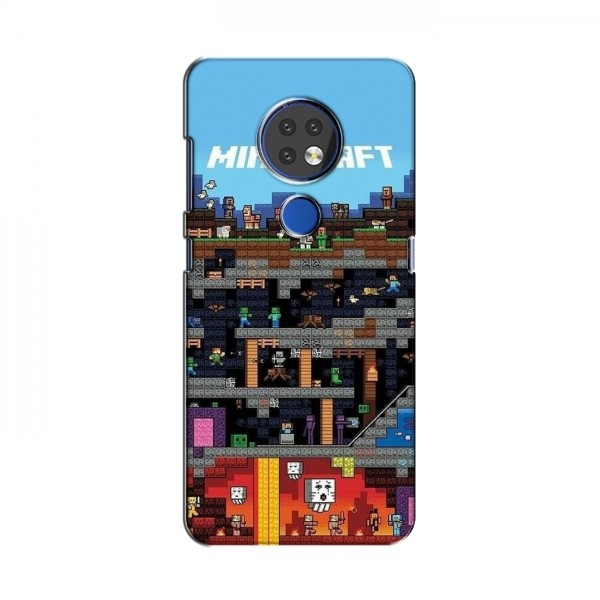 Чехол Майнкрафт для Нокиа 6.2 (2019) (AlphaPrint) Minecraft