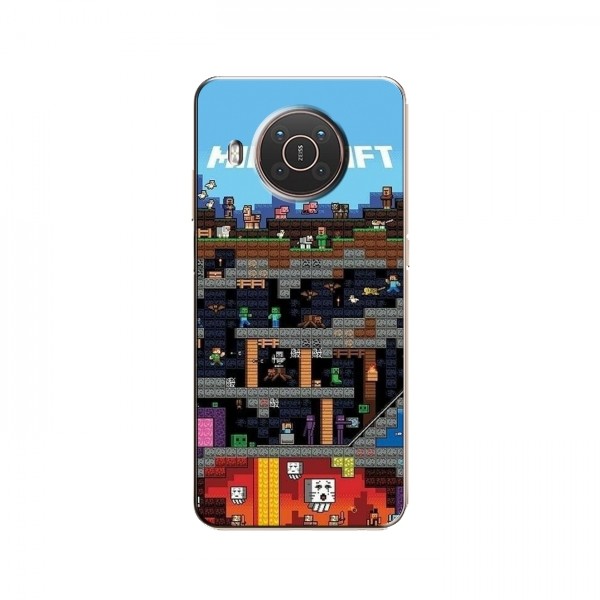 Чехол Майнкрафт для Нокиа Х10 (AlphaPrint) Minecraft
