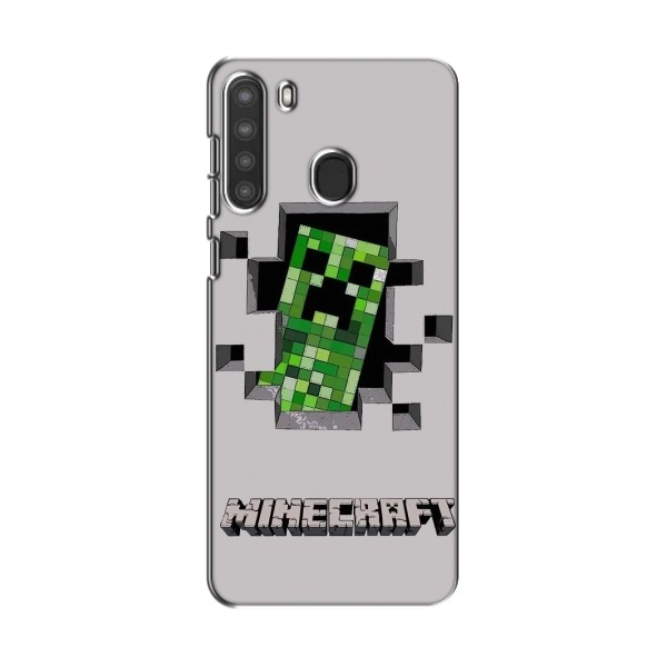 Чехол Майнкрафт для Самсунг А21 (AlphaPrint) Minecraft
