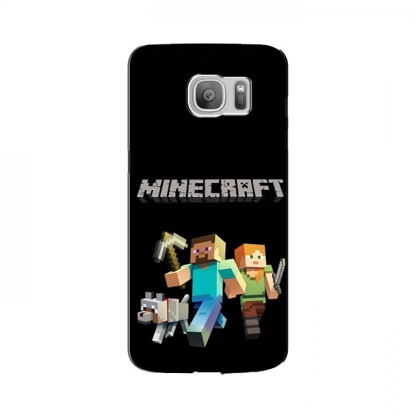 Чехол Майнкрафт для Samsung S7 Еdge, G935 (AlphaPrint) Minecraft