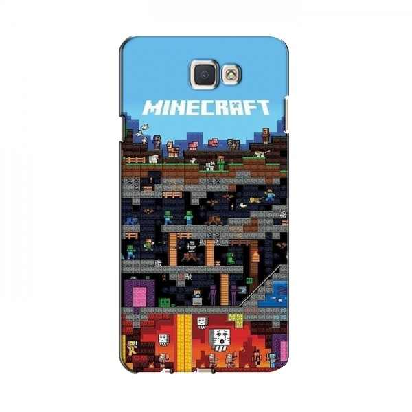 Чехол Майнкрафт для Samsung J7 Prime, G610 (AlphaPrint) Minecraft