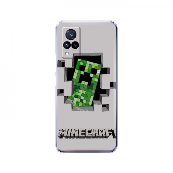 Чехол Майнкрафт для Виво В21 (AlphaPrint) Minecraft