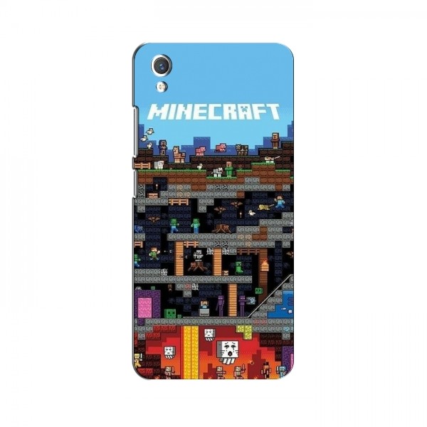 Чехол Майнкрафт для Виво у1с (AlphaPrint) Minecraft