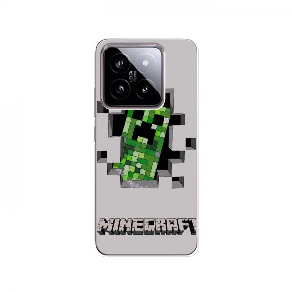 Чехол Майнкрафт для Сяоми 14 (AlphaPrint) Minecraft