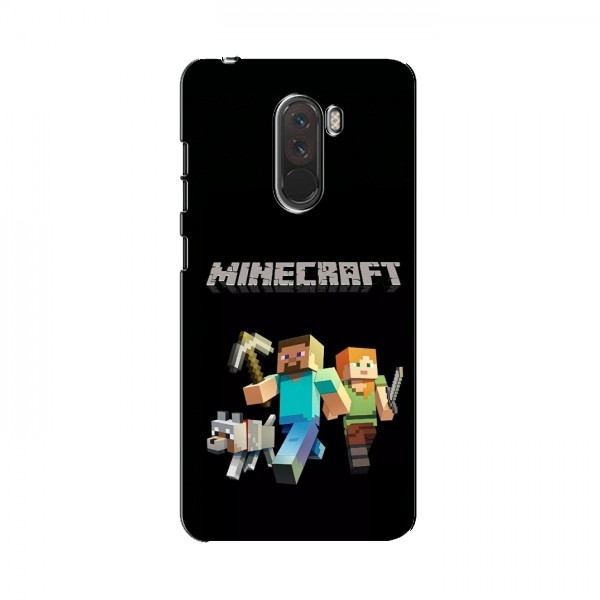Чехол Майнкрафт для Xiaomi Pocophone F1 (AlphaPrint) Minecraft