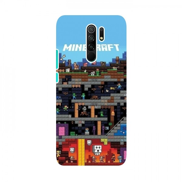 Чехол Майнкрафт для Редми 9 (AlphaPrint) Minecraft
