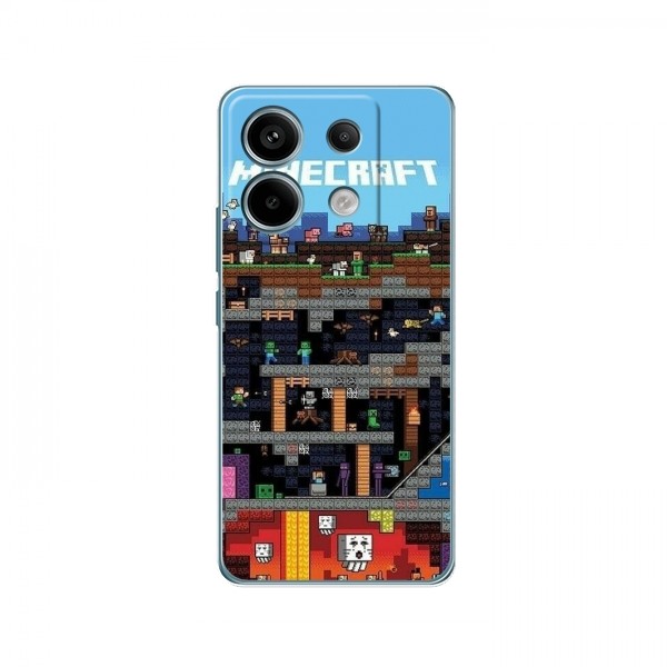 Чехол Майнкрафт для Редми Нот 13 (4G) (AlphaPrint) Minecraft