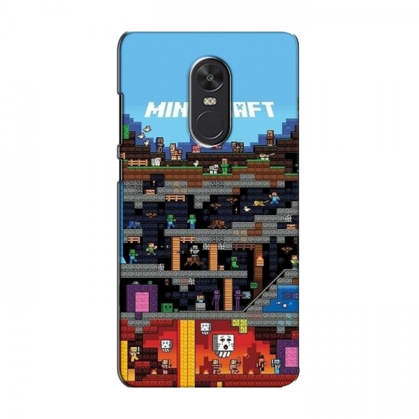 Чехол Майнкрафт для Xiaomi Redmi Note 4X (AlphaPrint) Minecraft