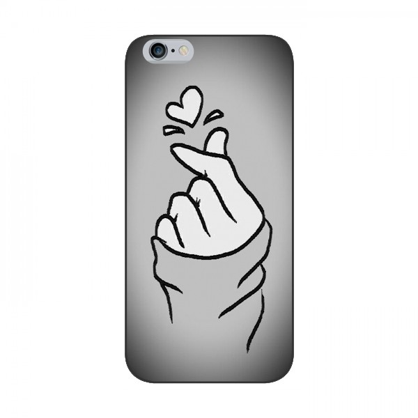 Чехол с принтом для iPhone 6 / 6s (AlphaPrint - Знак сердечка)
