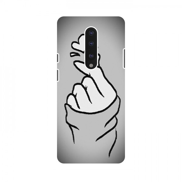 Чехол с принтом для OnePlus 7 (AlphaPrint - Знак сердечка)