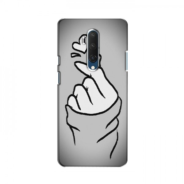 Чехол с принтом для OnePlus 7T Pro (AlphaPrint - Знак сердечка)