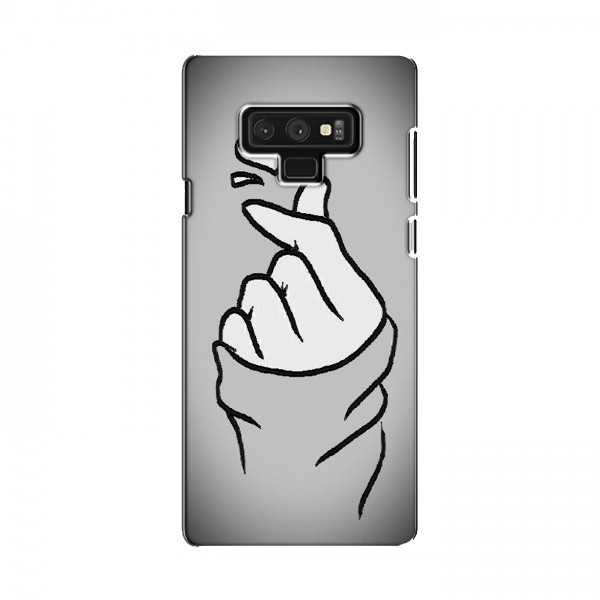 Чехол с принтом для Samsung Note 9 (AlphaPrint - Знак сердечка)