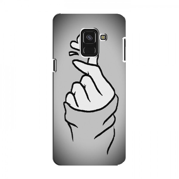 Чехол с принтом для Samsung A8 Plus , A8 Plus 2018, A730F (AlphaPrint - Знак сердечка)