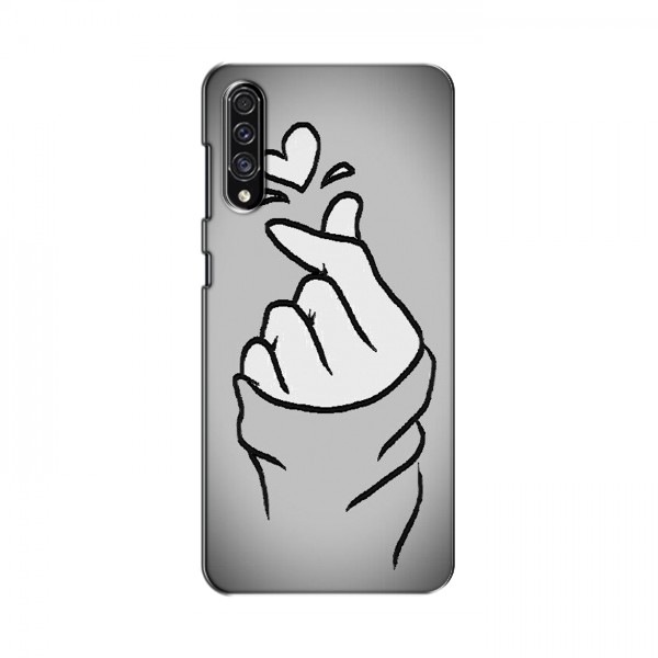 Чехол с принтом для Samsung Galaxy A30s (A307) (AlphaPrint - Знак сердечка)