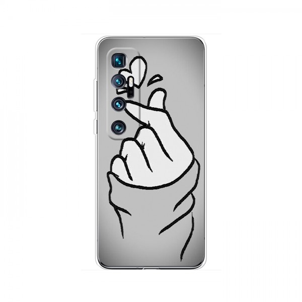 Чехол с принтом для Xiaomi Mi 10 Ultra (AlphaPrint - Знак сердечка)